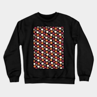 Sea urchins in red, brown , white and orange Crewneck Sweatshirt